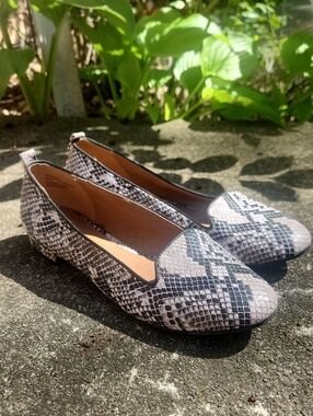 Abound Nordstroms Snake-Print Women’s Flat Slip-Ons Loafer  - Neutral 9.5 M